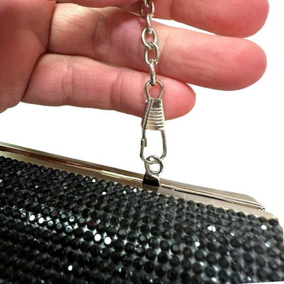 SPARKLE! BROWN'S SWAROVSKI ENCRUSTED EVENING BAG - Picture 11 of 14